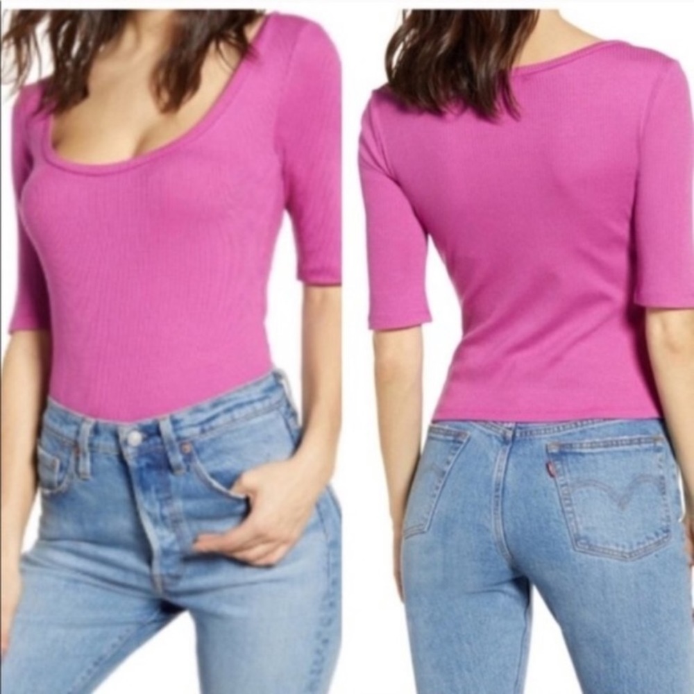 Leith magenta top size XL NWT